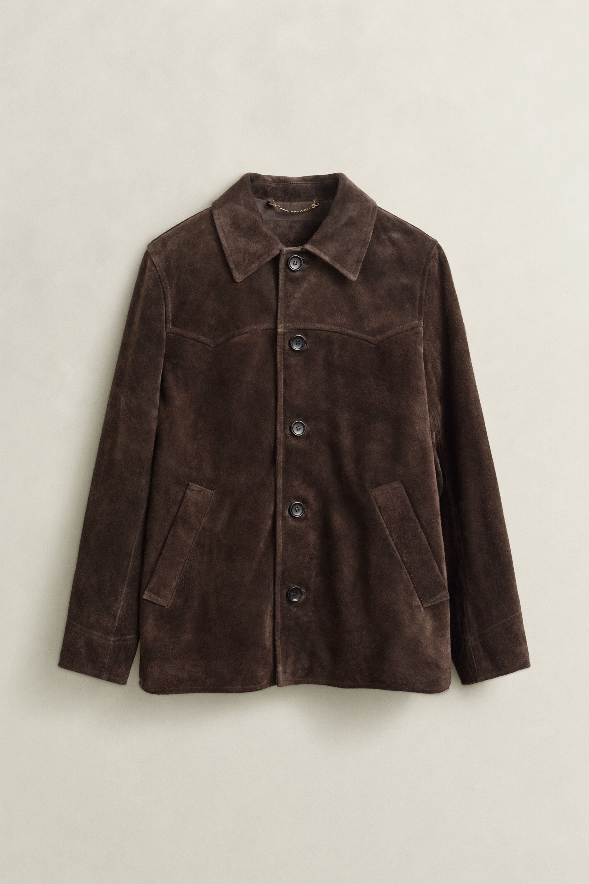 Veste mi-longue en daim