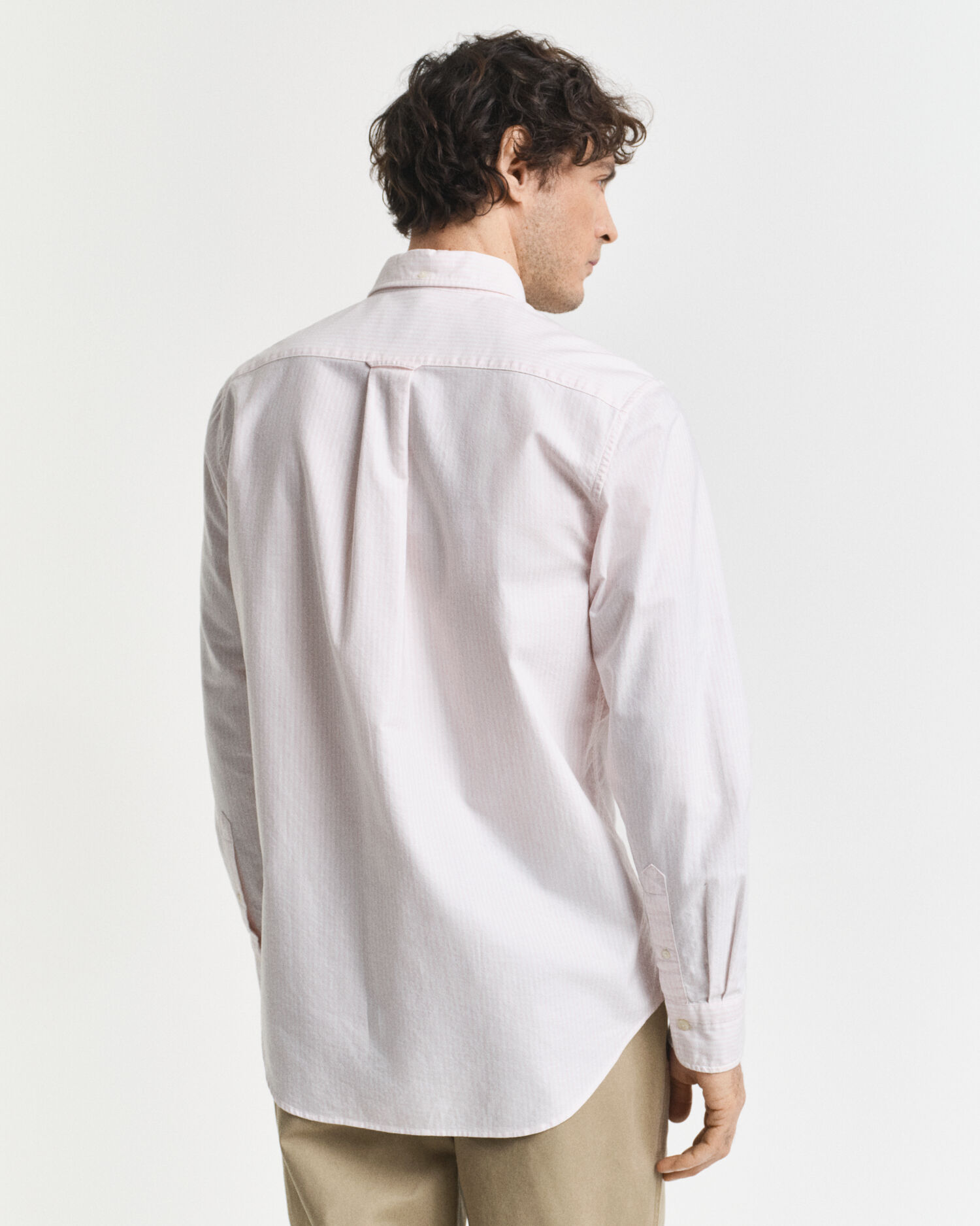 Chemise en coton Oxford classique à rayures Banker