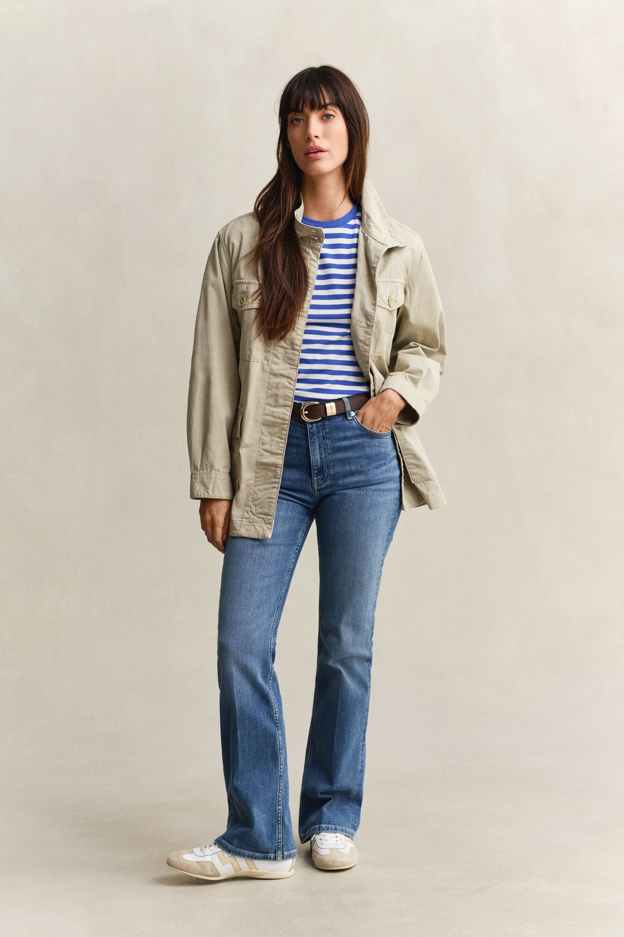 T-shirt rayé Shield