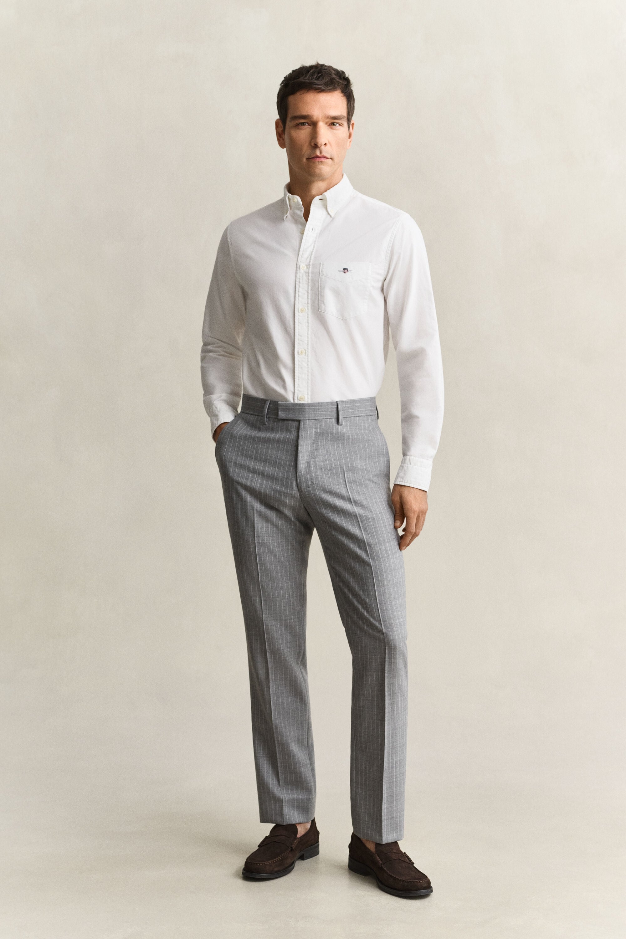 Pantalon de costume à rayures tennis