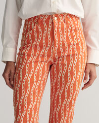 Jean court Chain Print