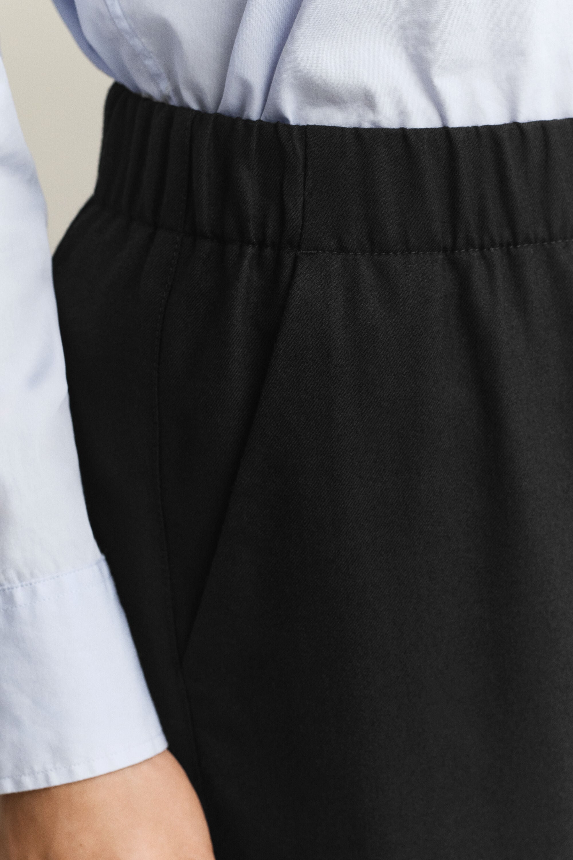 Pantalon en laine mélangée