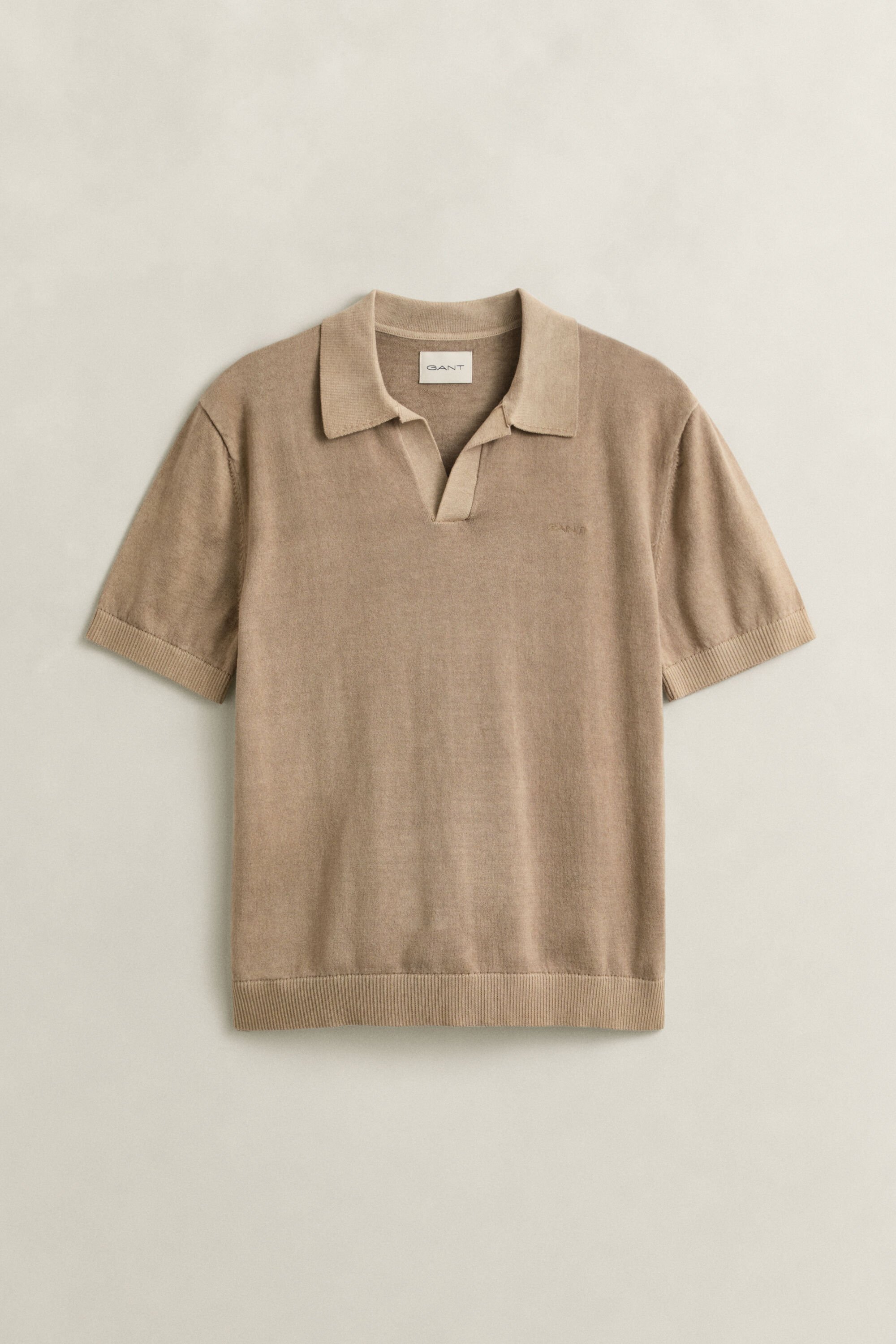 Pull façon polo effet délavé