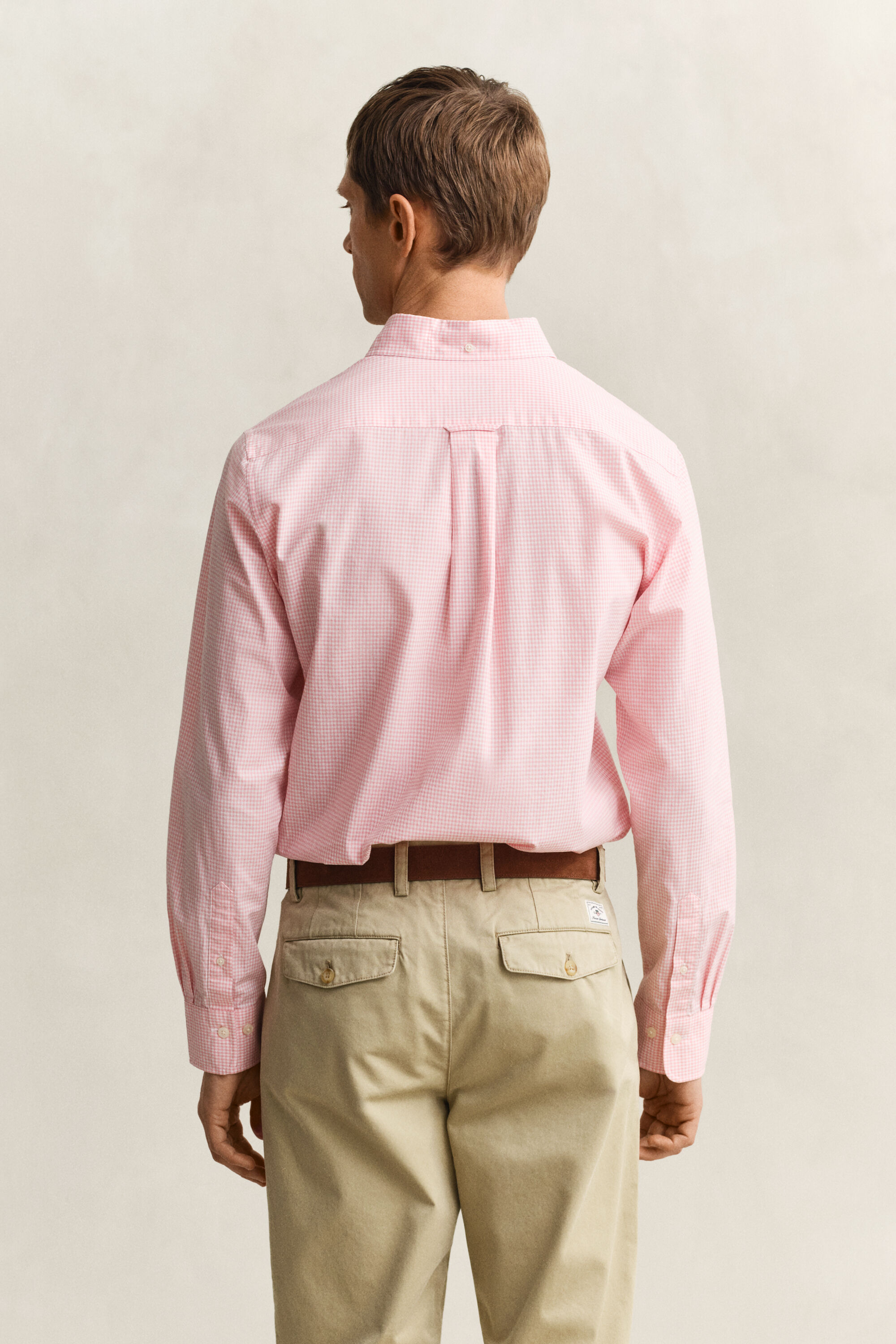 Chemise vichy en popeline classique