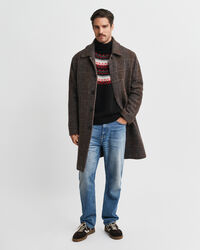 Pull col roulé à motif Fair Isle