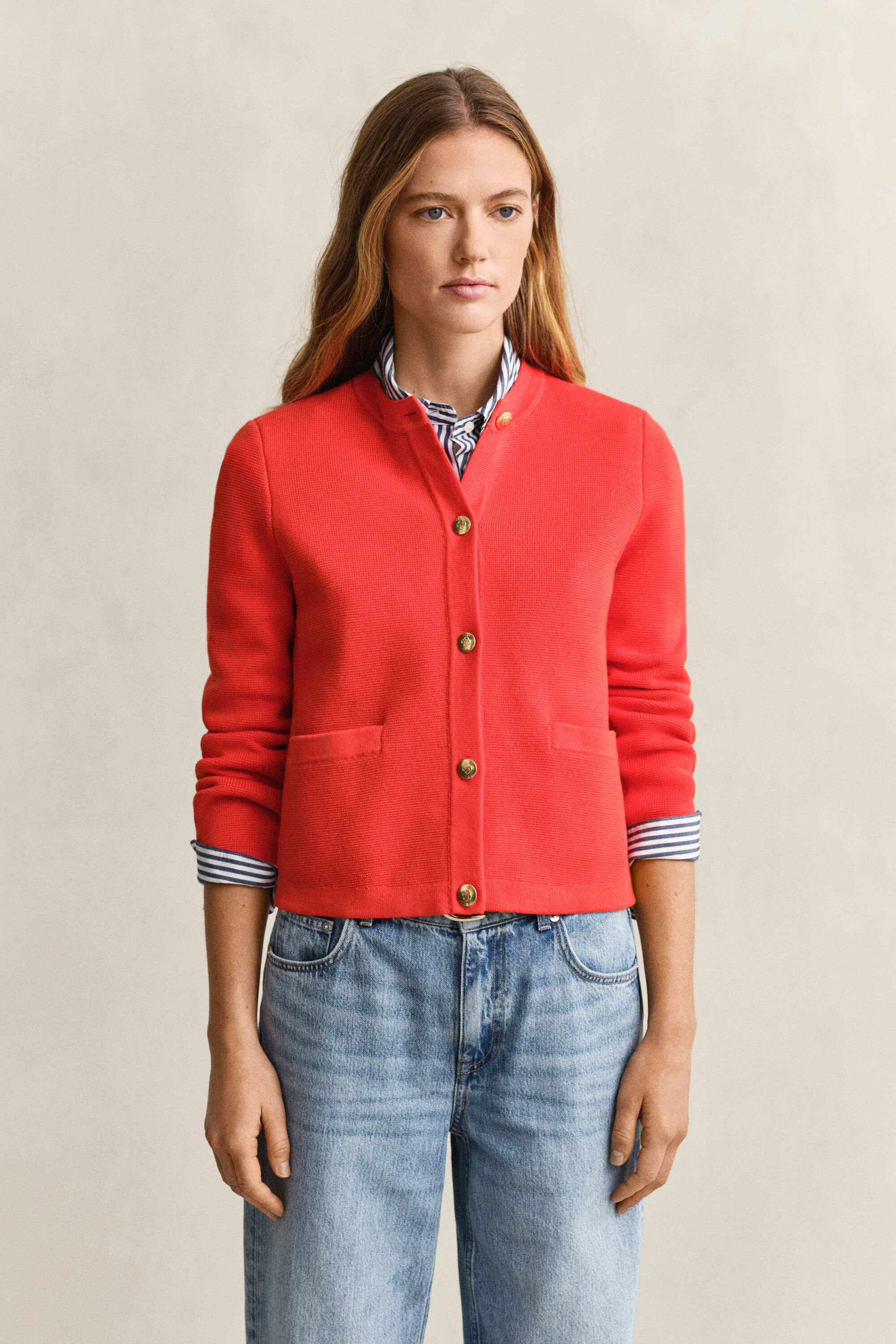 Veste en maille de coton