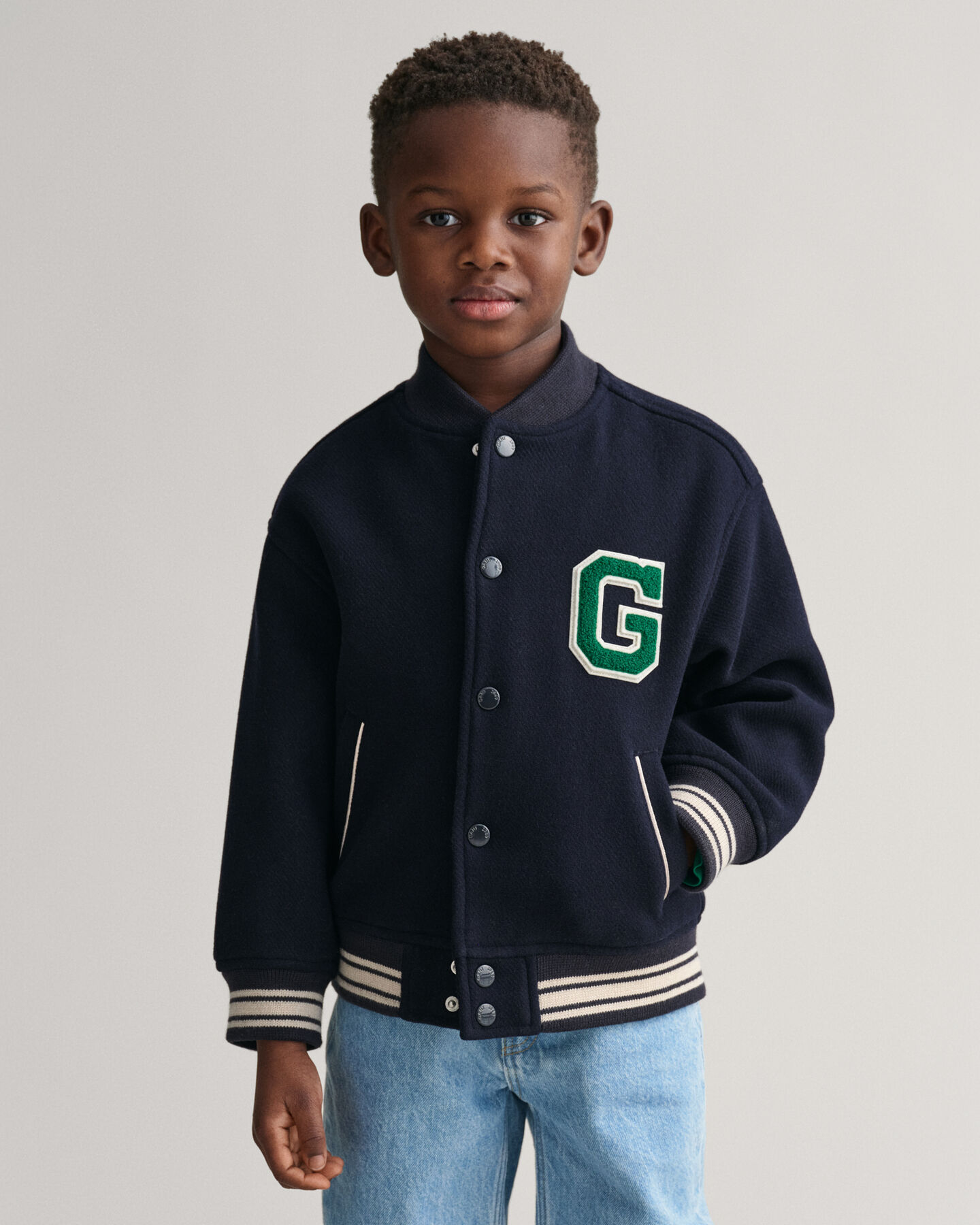 Veste Varsity de GANT en laine Kids