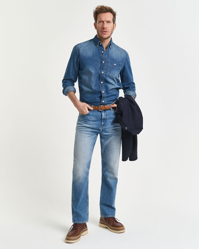Chemise coupe regular en denim