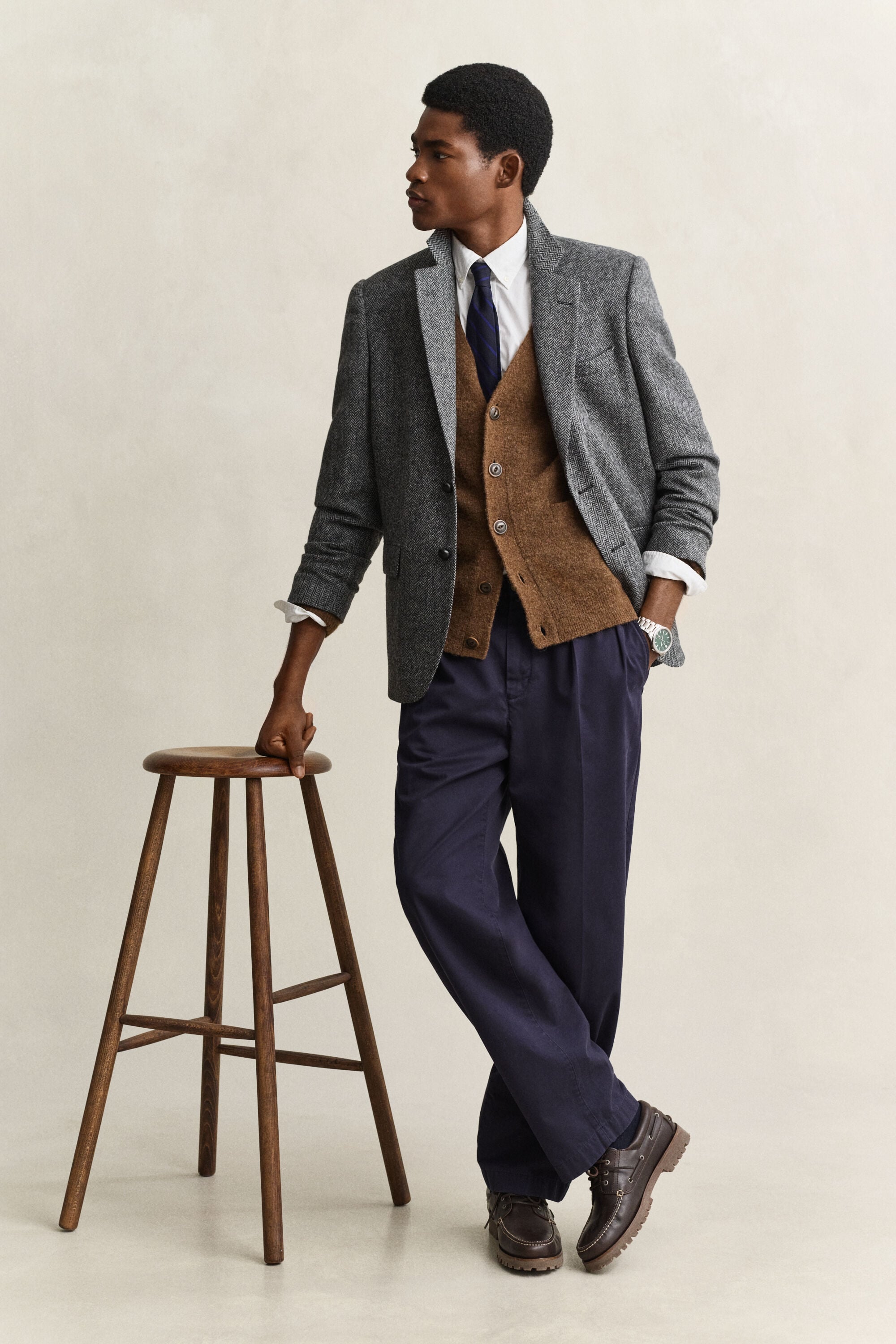 Veste blazer en tweed Gant x Yale