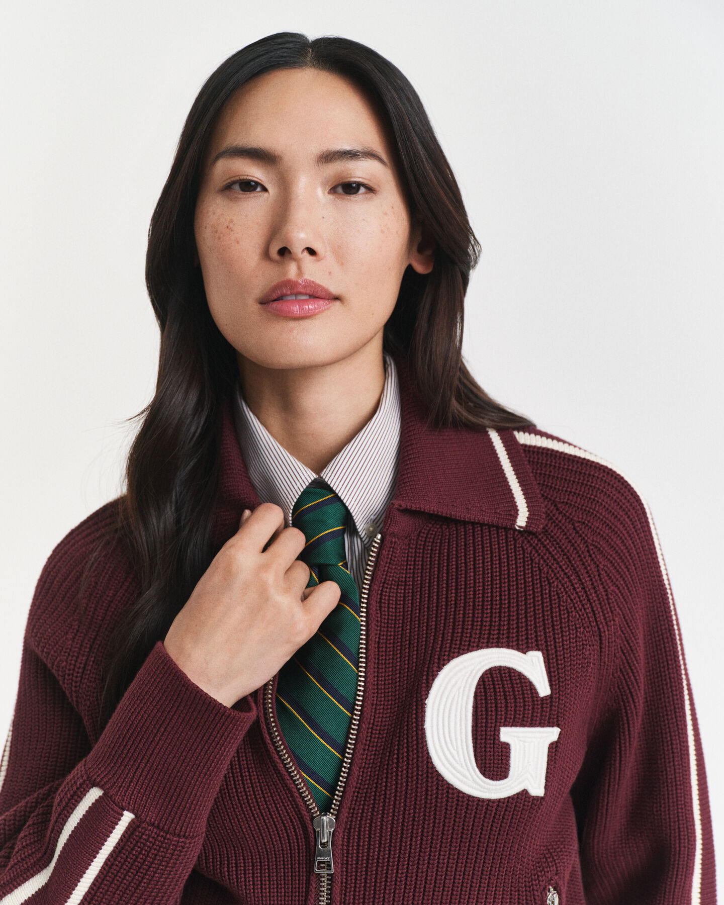 Cardigan zippé GANT Varsity