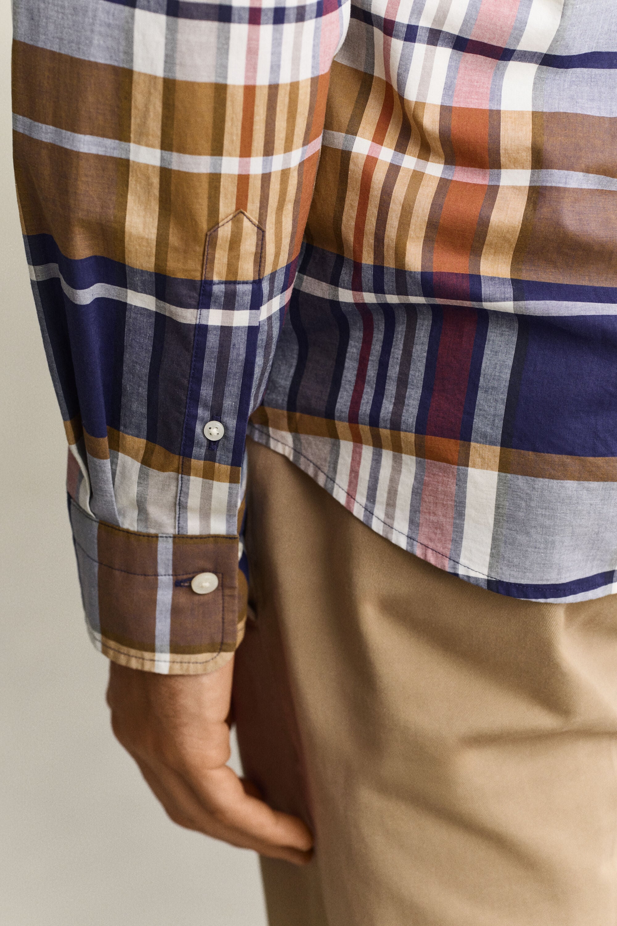 Chemise en popeline à carreaux Gant x Yale
