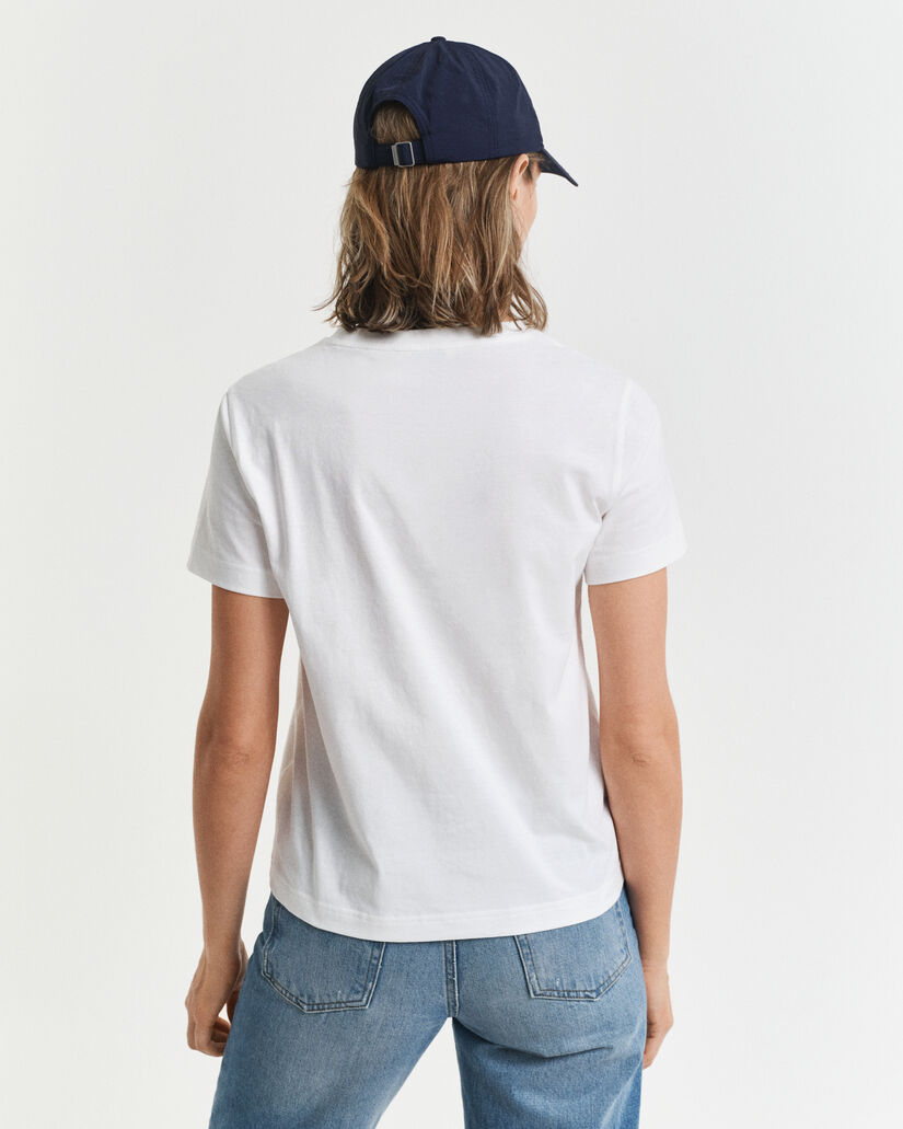 T-shirt avec écusson ton sur ton