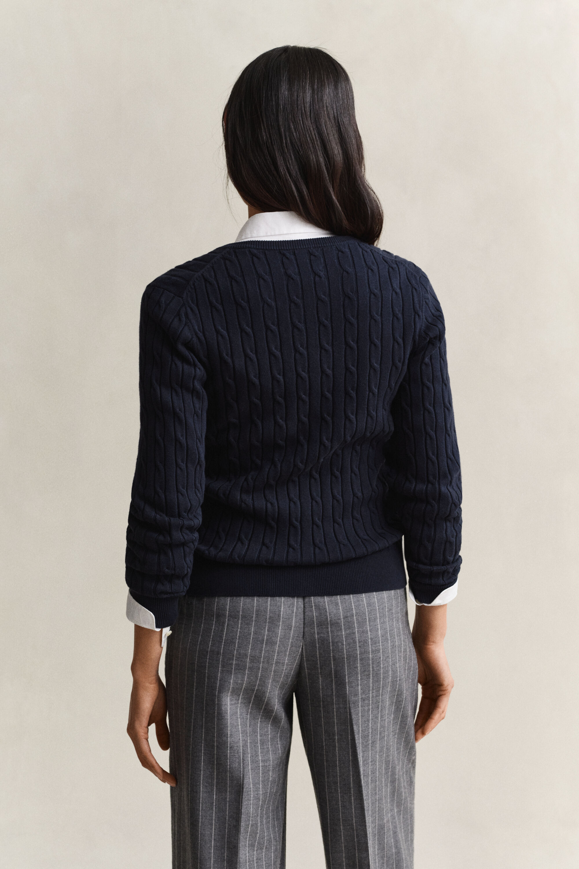 Cardigan en maille torsadée