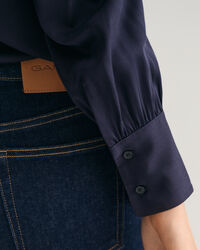 Chemise regular fit en satin