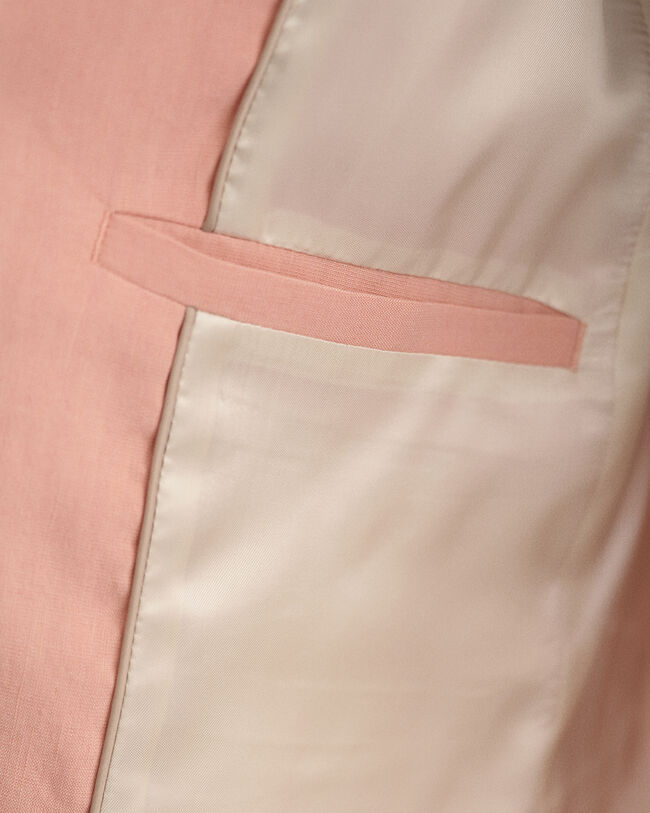 Veste blazer en lin stretch regular fit