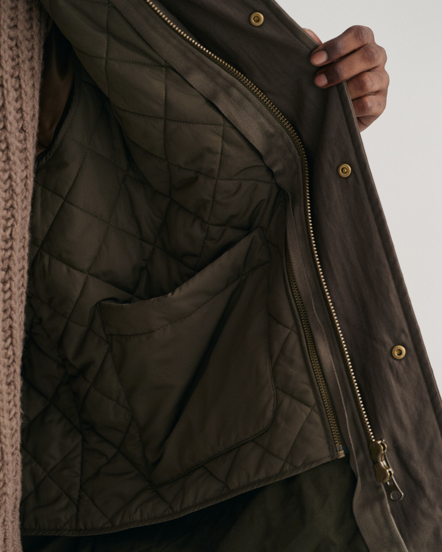 Veste en coton ciré