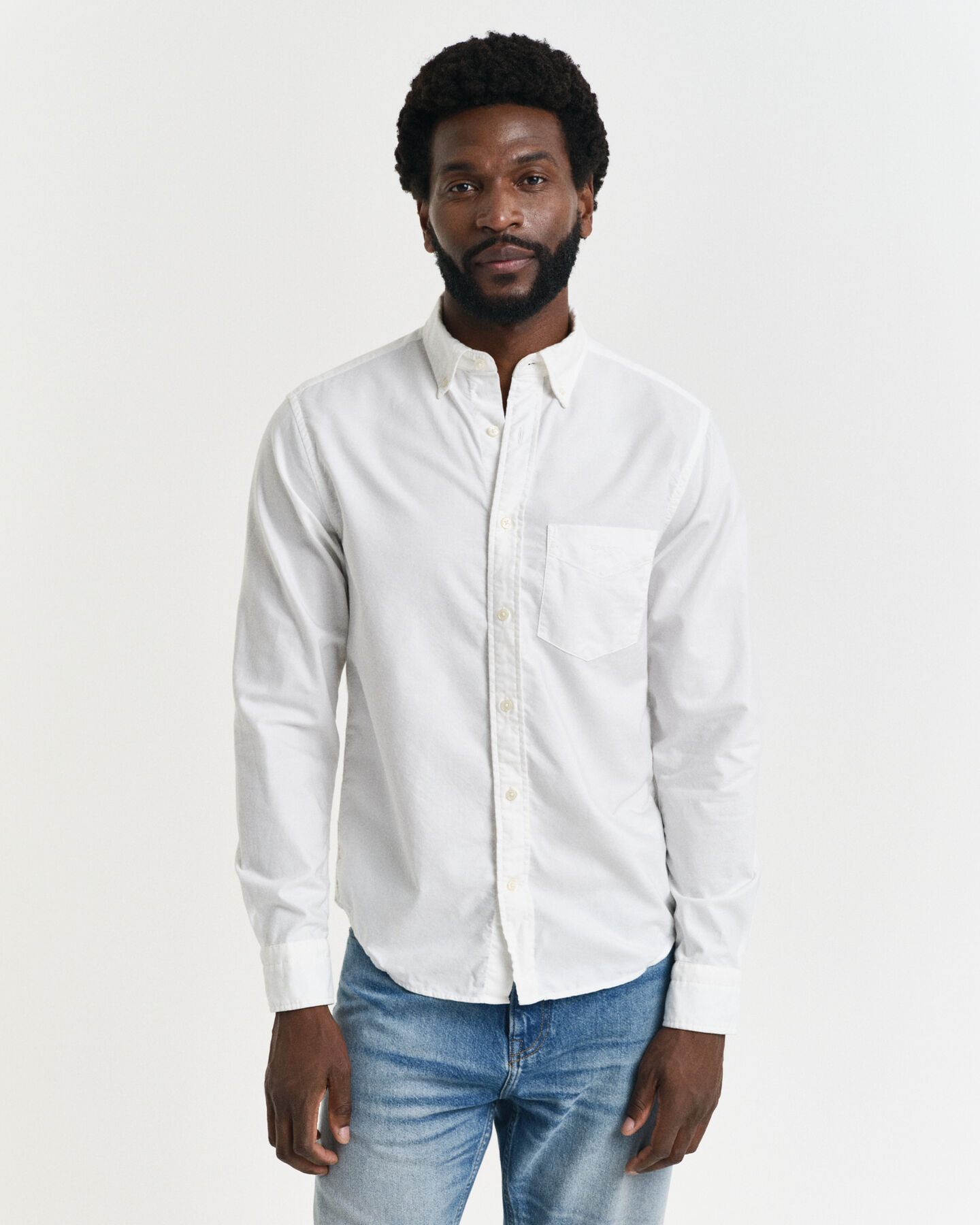 Chemise regular fit en coton Oxford teinte en pièce Archive