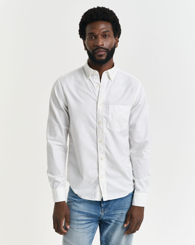 Chemise regular fit en coton Oxford teinte en pièce Archive