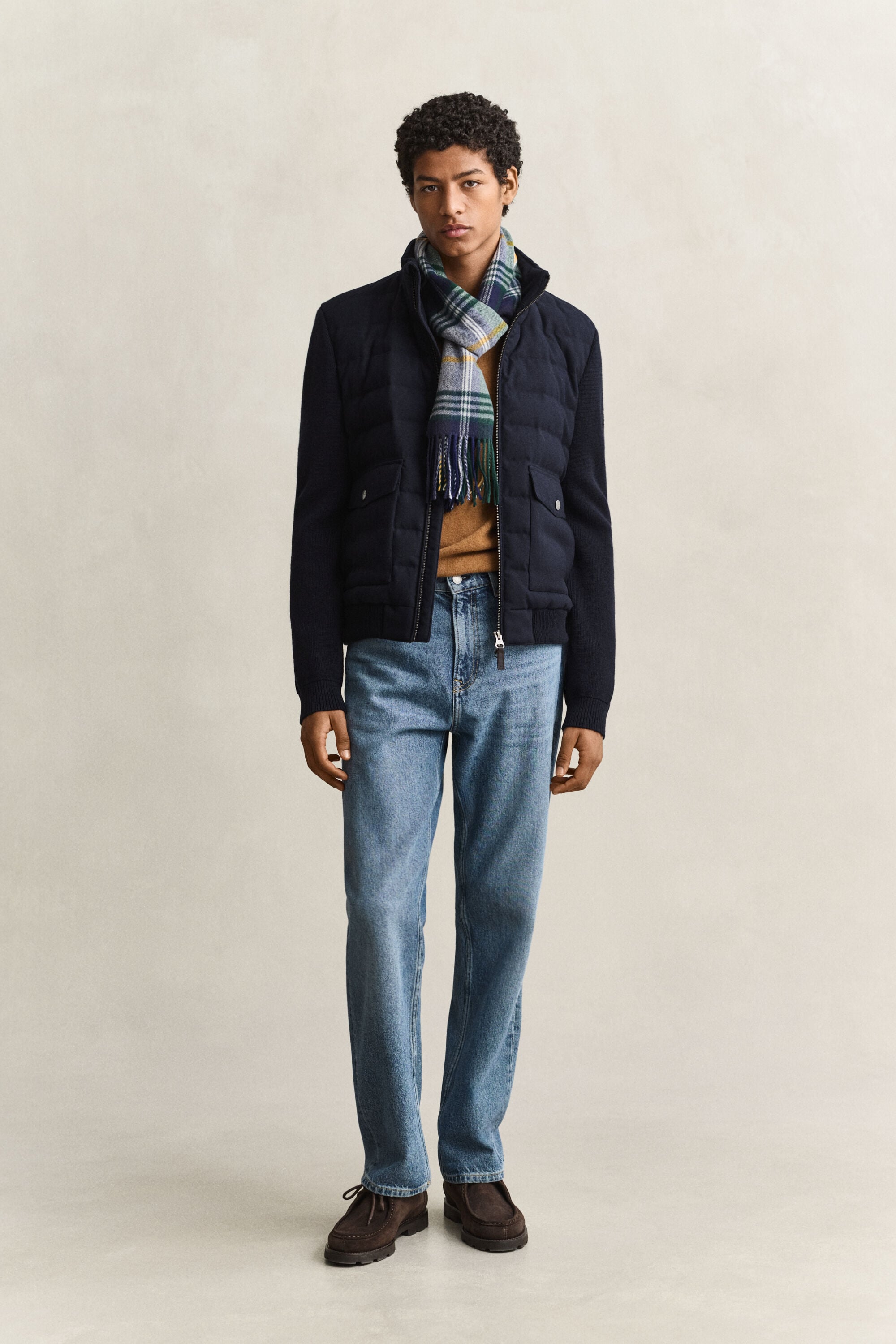 Veste en flanelle avec rembourrage mixte