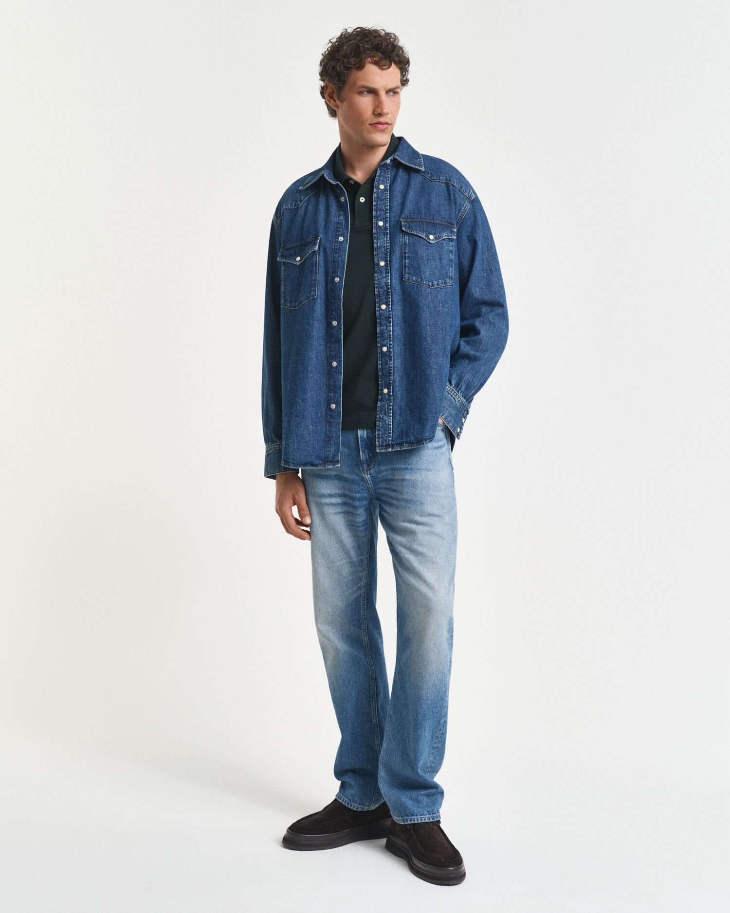 Polo coupe regular en coton piqué Shield