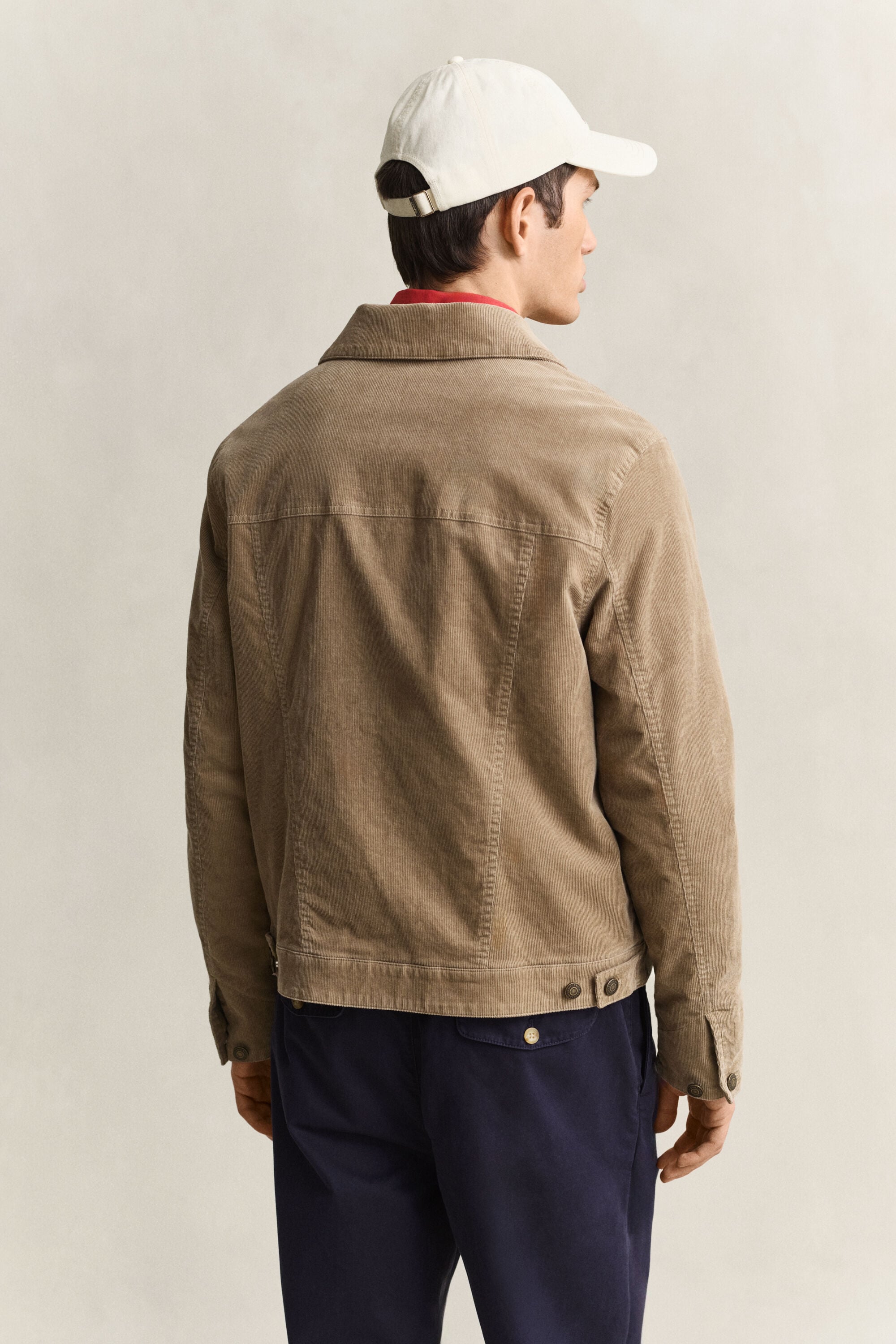 Veste trucker en velours côtelé