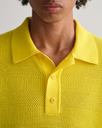 Polo en coton Textured