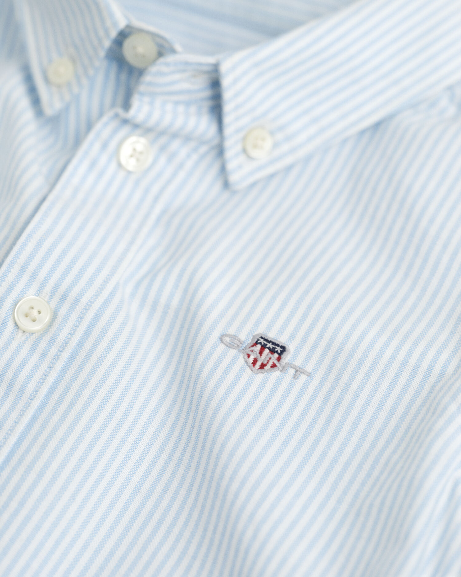 Chemise en coton Oxford à rayures Shield Enfant