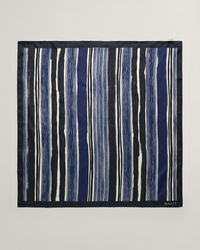 Foulard en soie à rayures peintes
