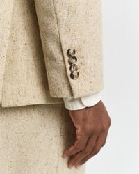 Veste de costume coupe décontractée à chevrons effet moucheté