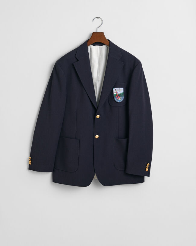 Veste coupe décontractée avec écusson Club Blazer