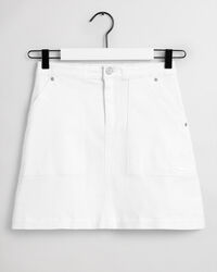 Jupe en serg&eacute; avec poches plaqu&eacute;es Teen Girls