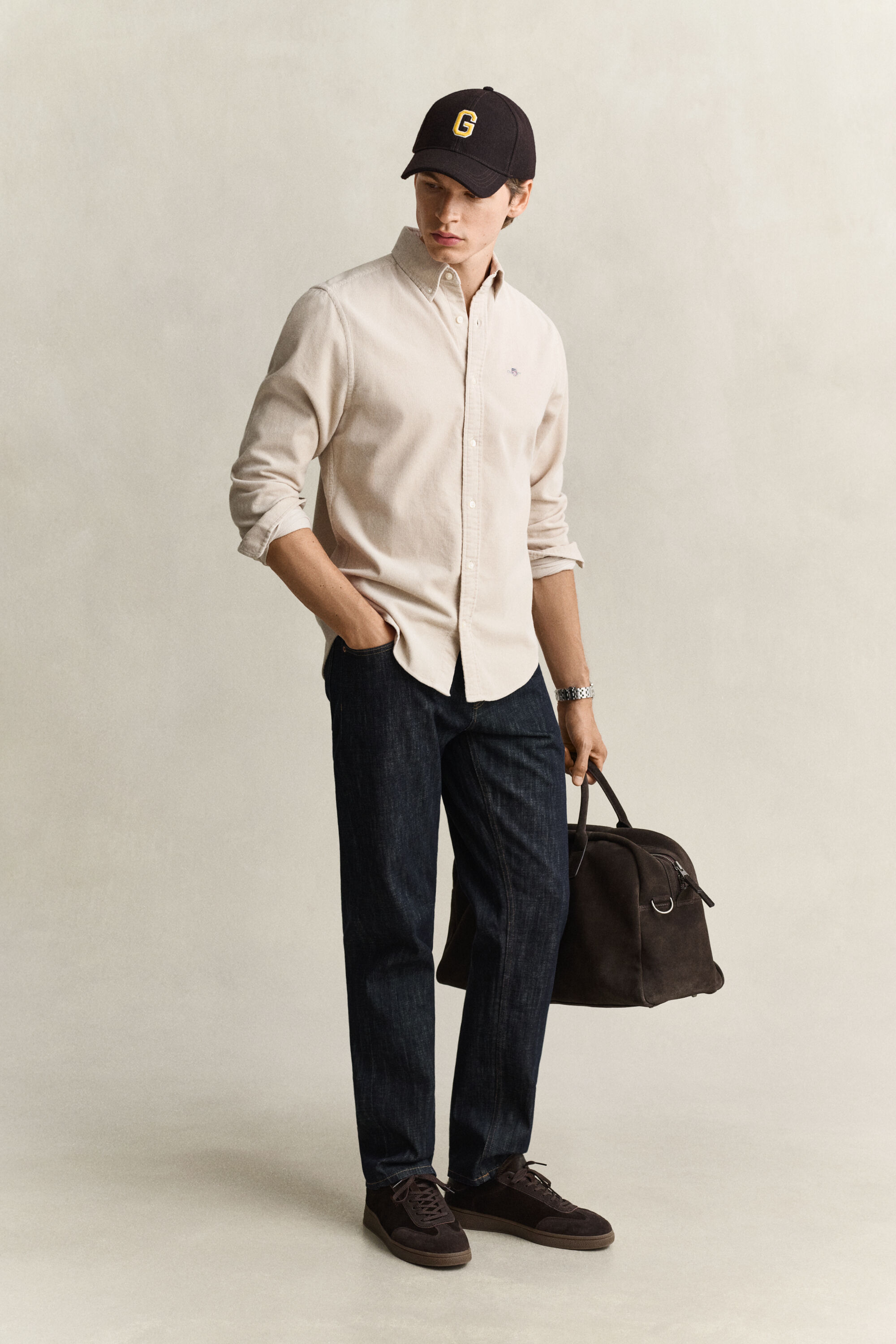 Chemise en velours côtelé