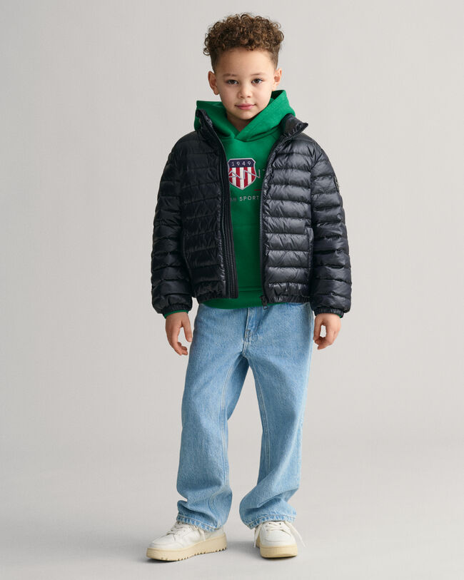 Veste l&eacute;g&egrave;re rembourr&eacute;e en duvet Shiny Kids