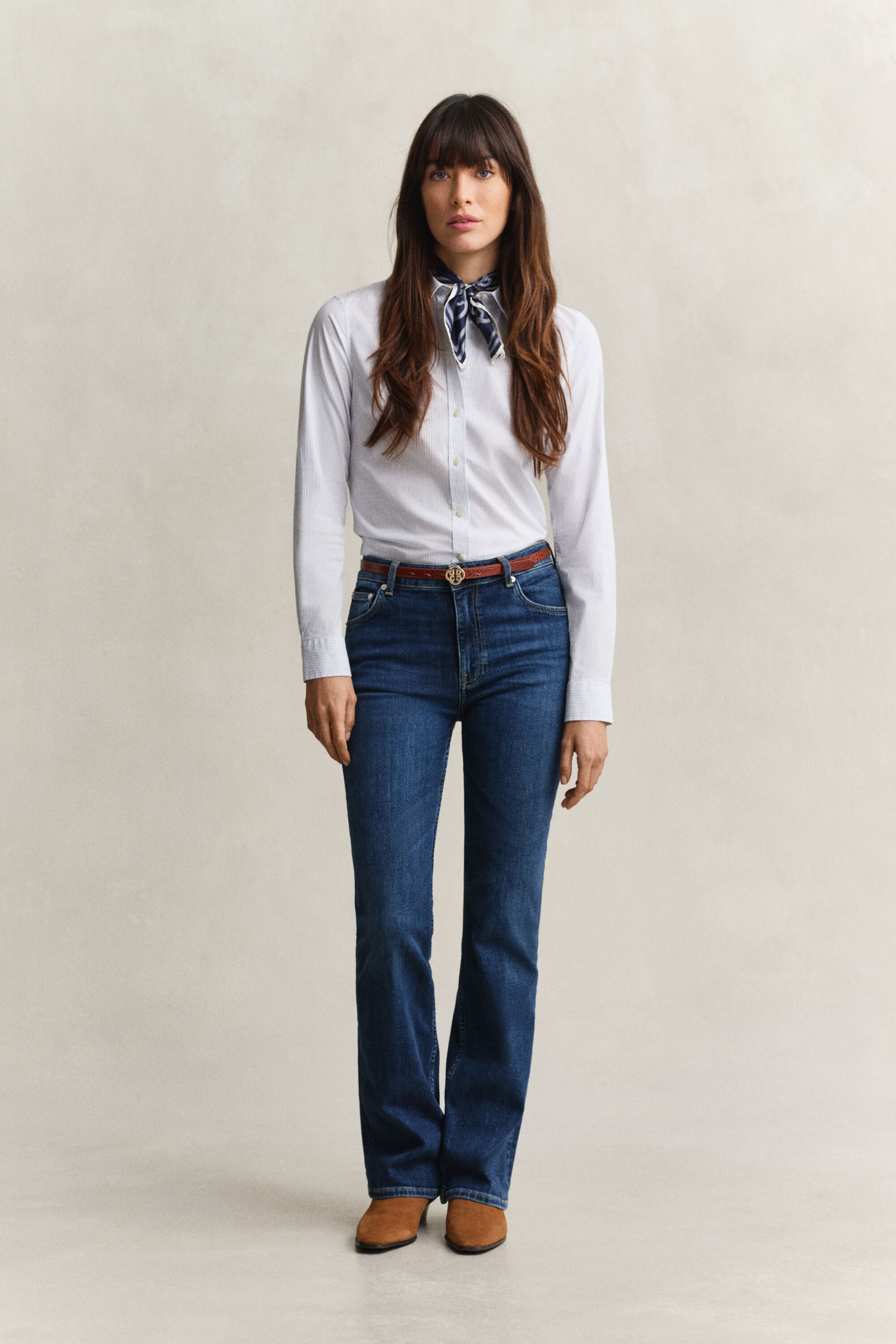 Jean stretch coupe slim évasé