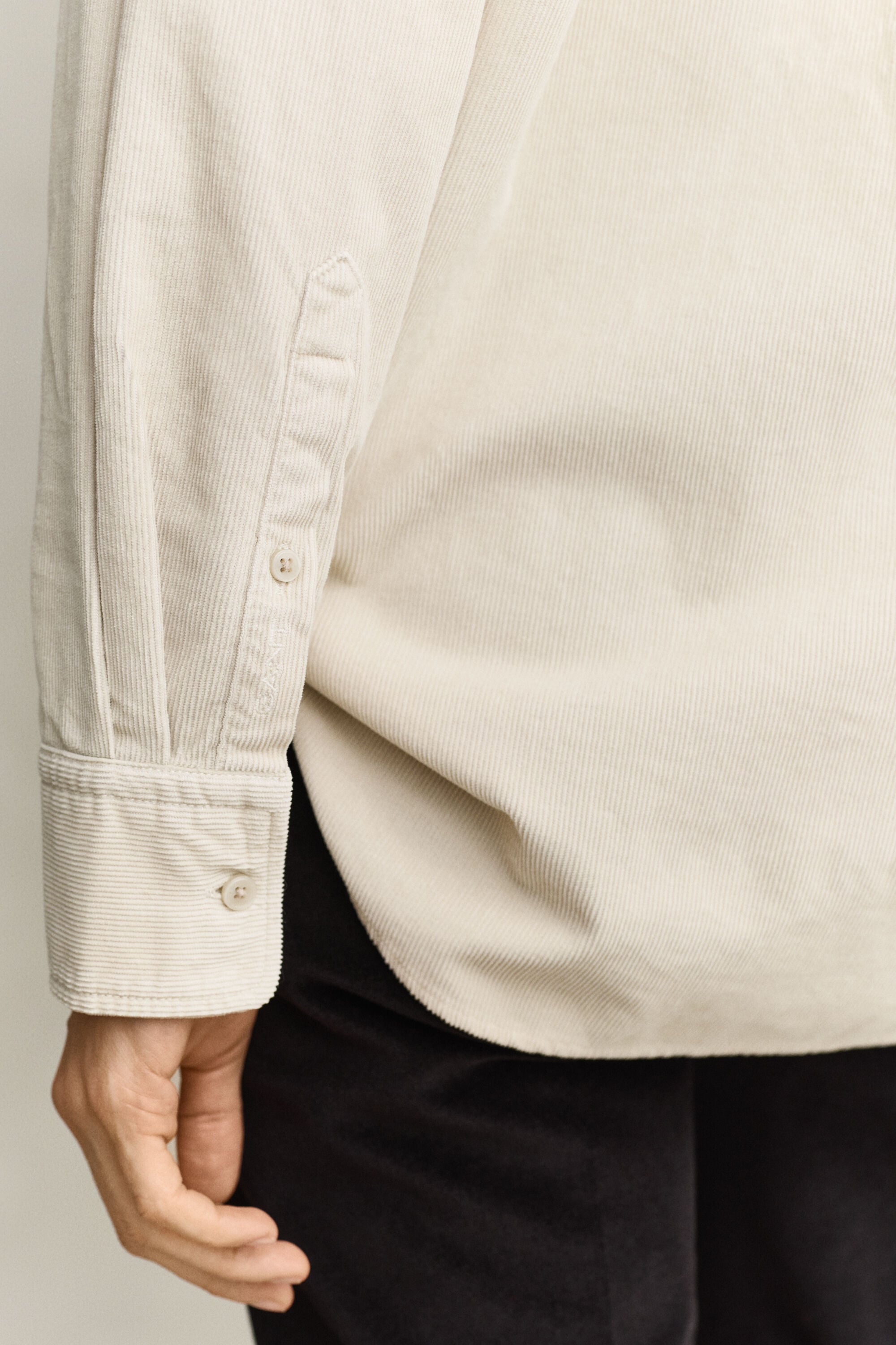 Chemise décontractée en velours côtelé