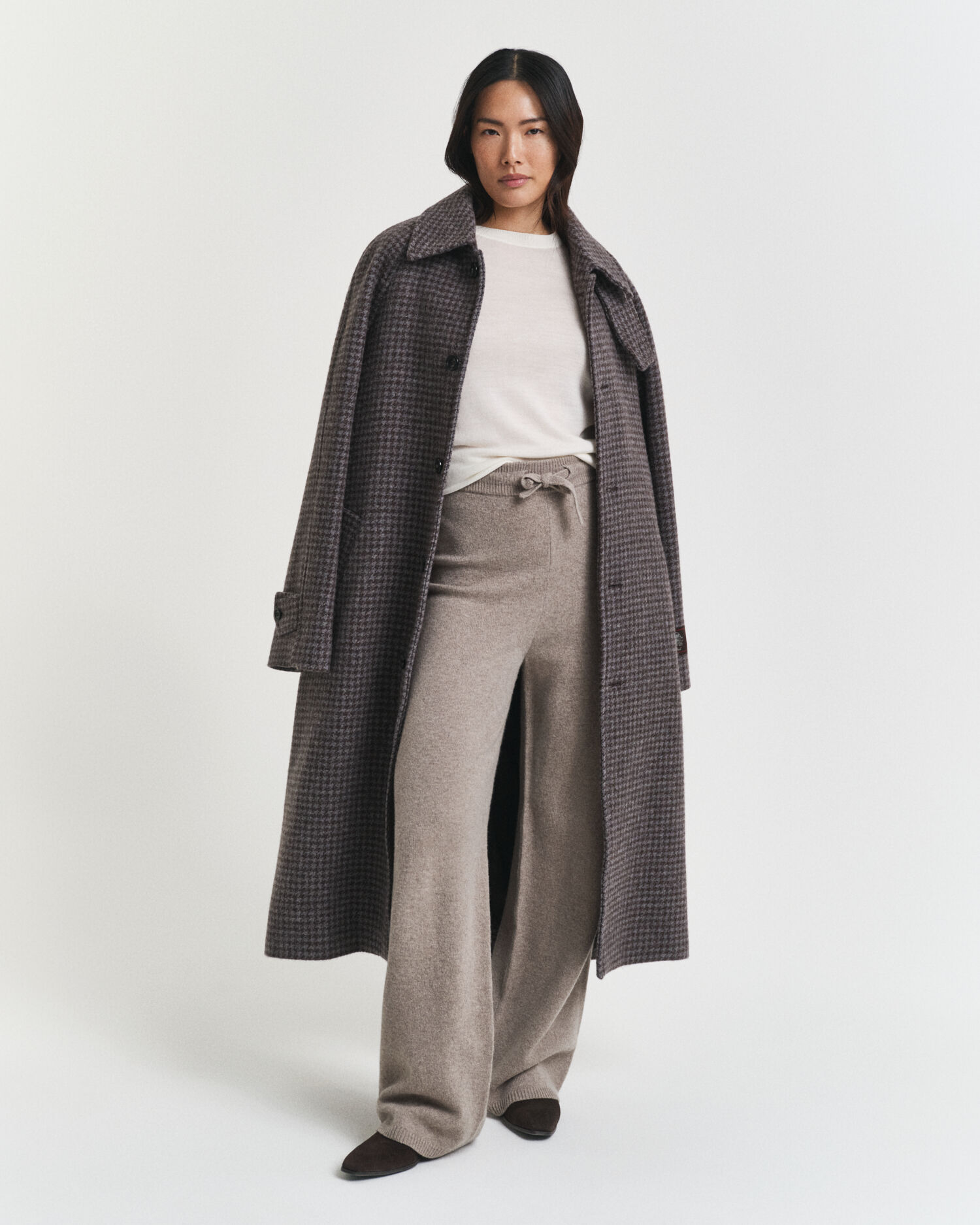 Pantalon en laine tricotée