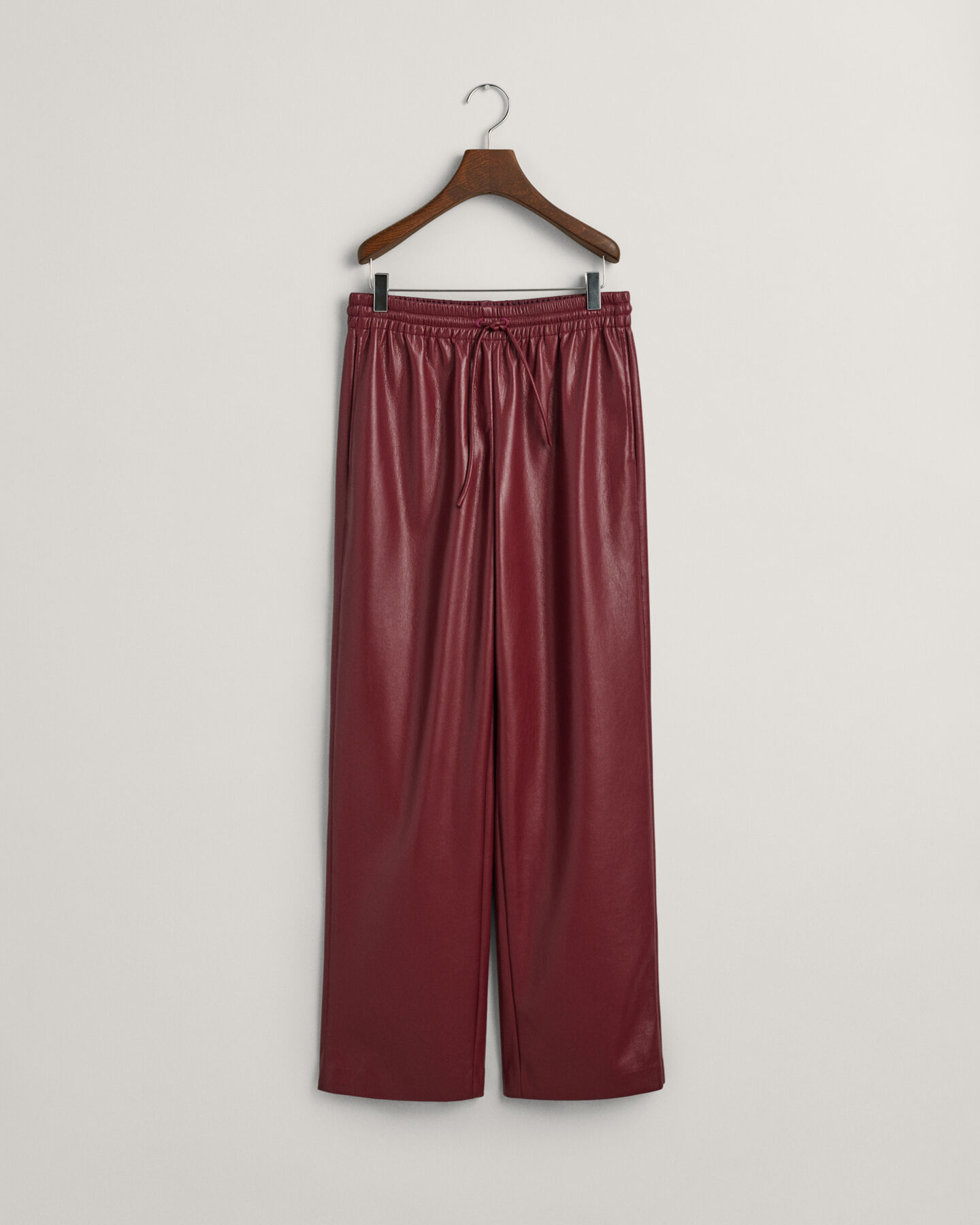 Pantalon relaxed fit en similicuir Pull-On