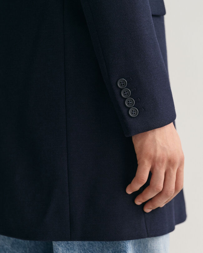 Pardessus ajusté en laine classique