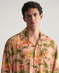 Chemise relaxed fit à manches courtes Hawaiian Print