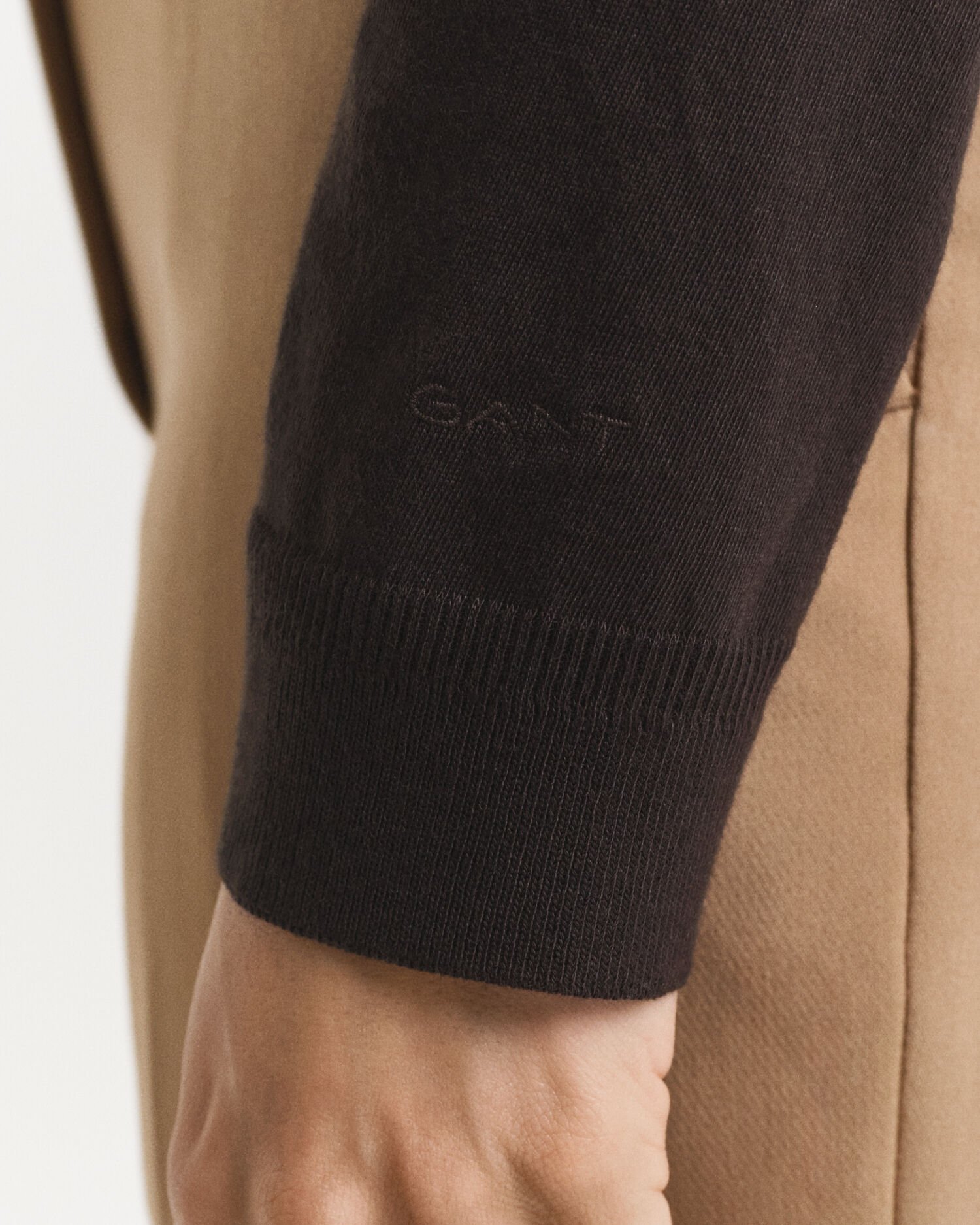 Polo boutonné sans coutures à manches longues