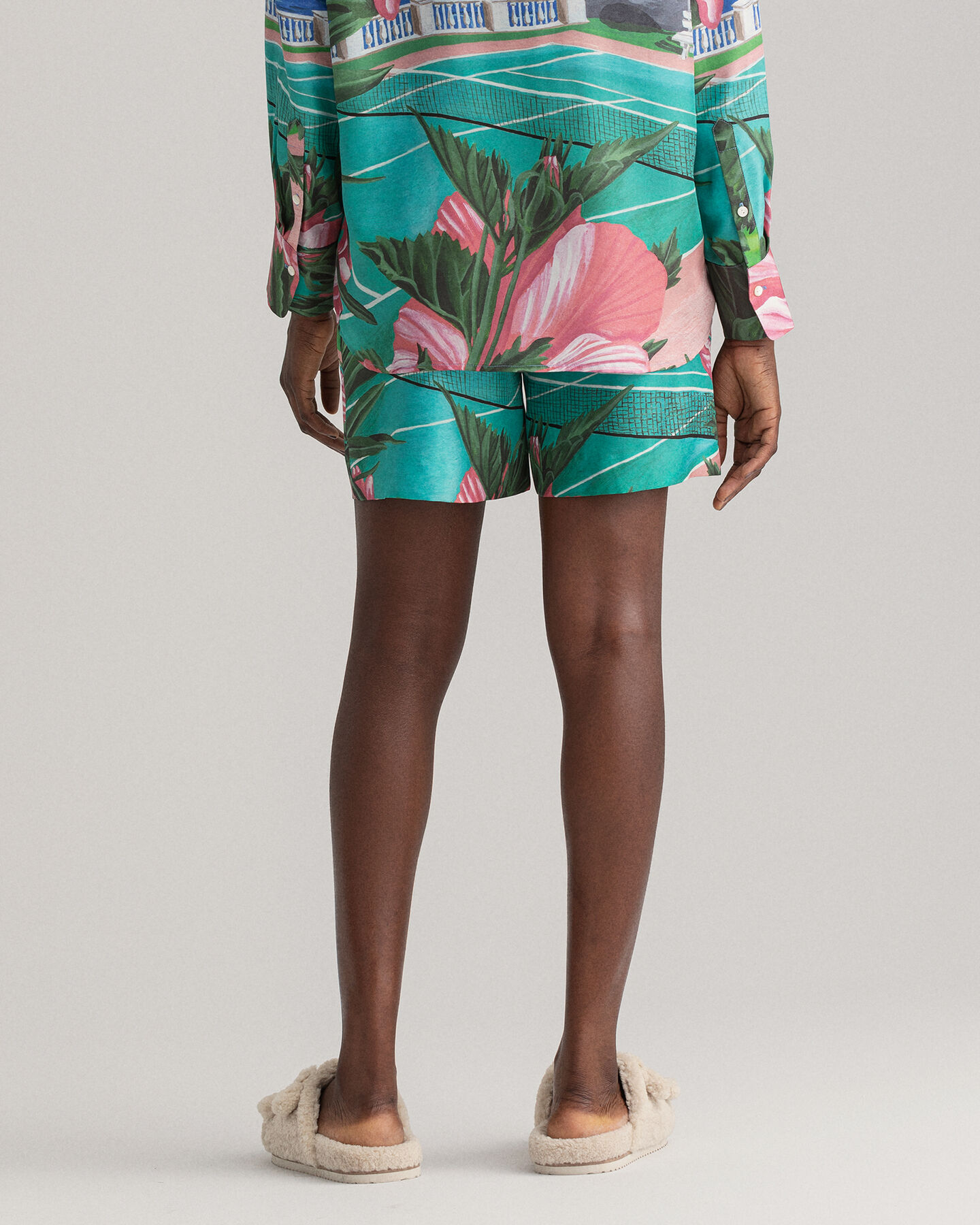 Short avec cordon de serrage Scenery Print