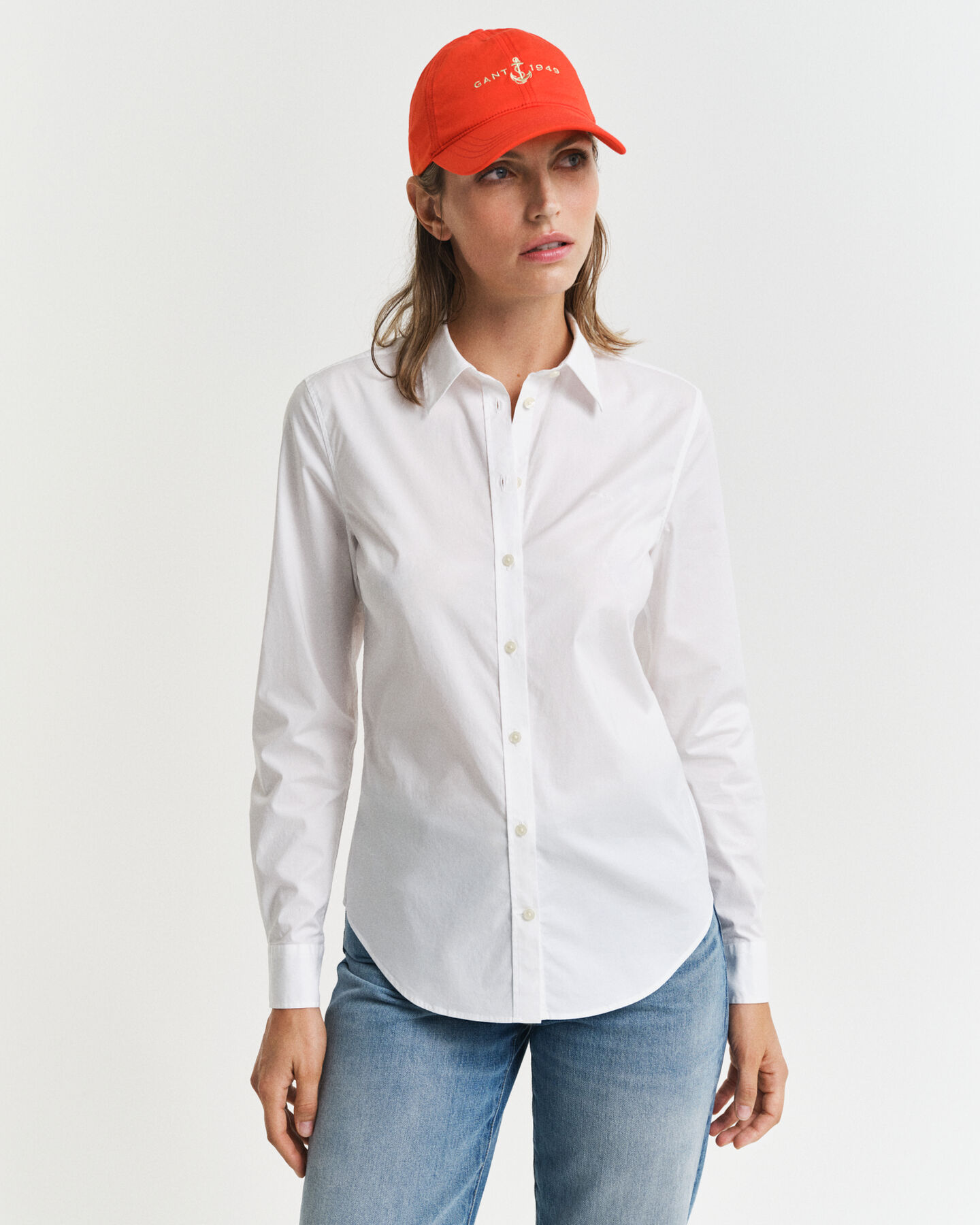 Chemise coupe slim en popeline