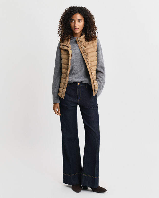 Doudoune sans manches légère en duvet