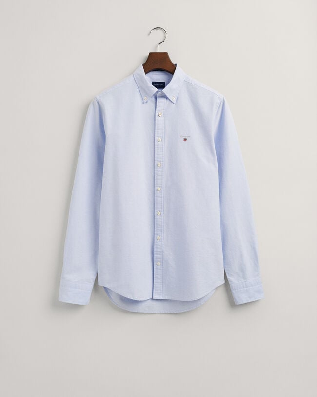 Chemise slim fit en coton Oxford