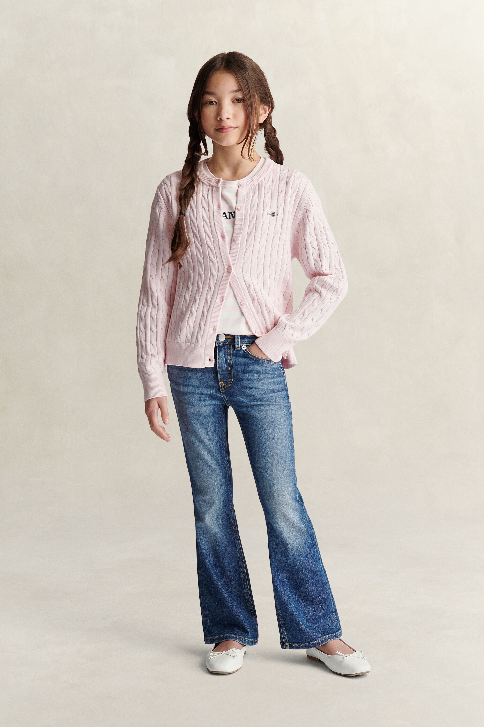 Cardigan en maille torsadée Ado Fille