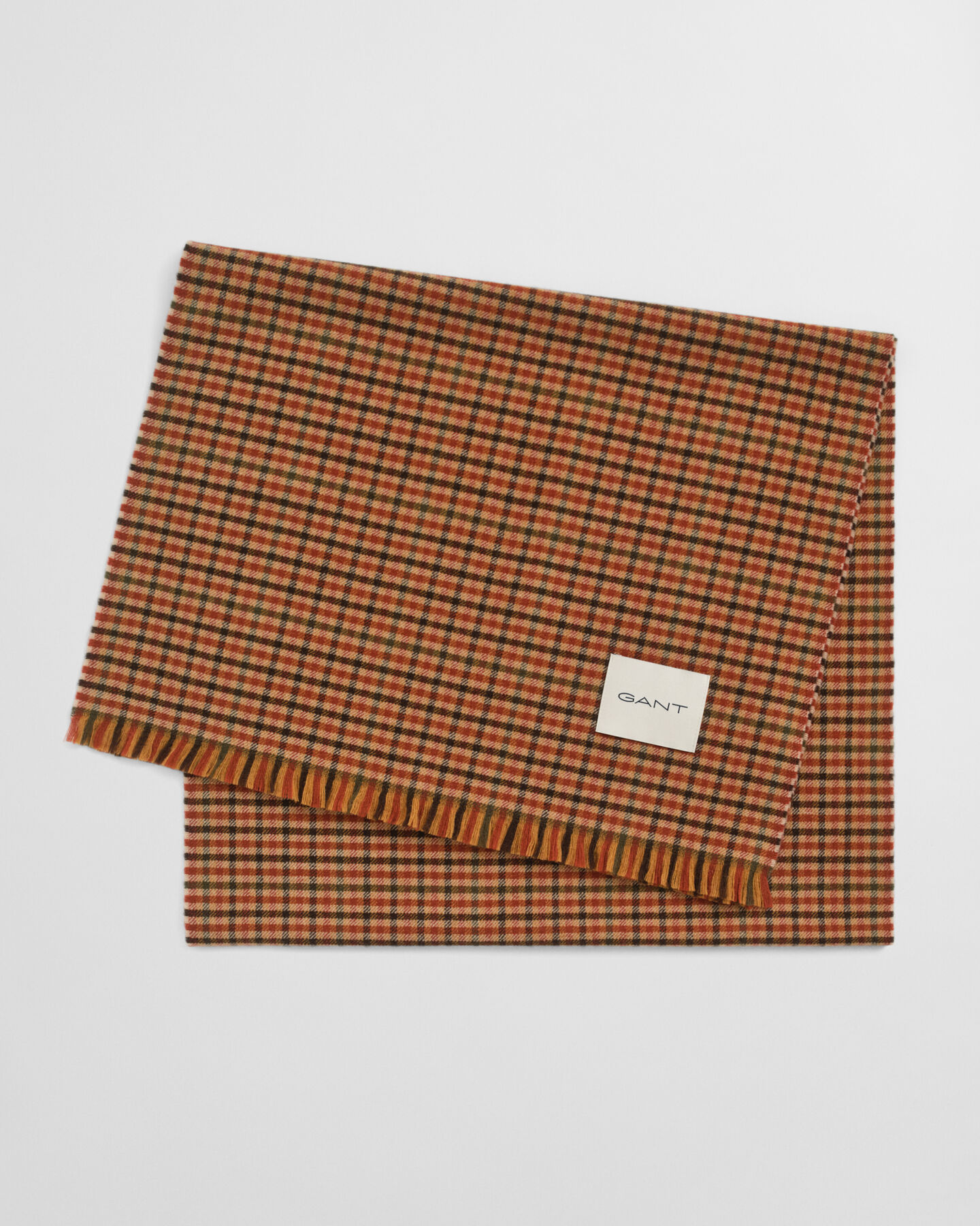 Écharpe large en laine à carreaux vichy