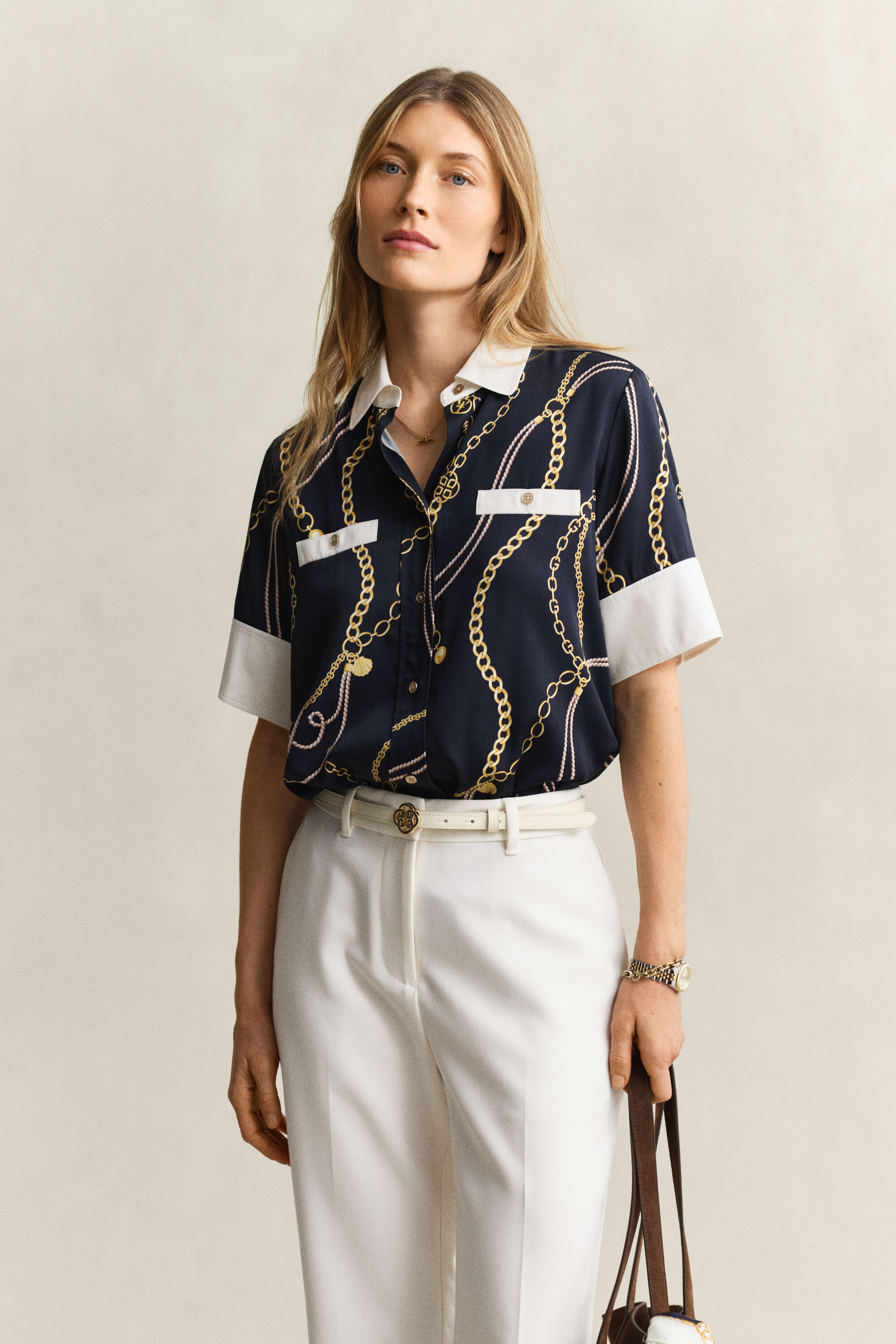 Chemisier de couleurs contrastées