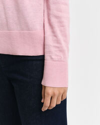 Pull col V en maille fine