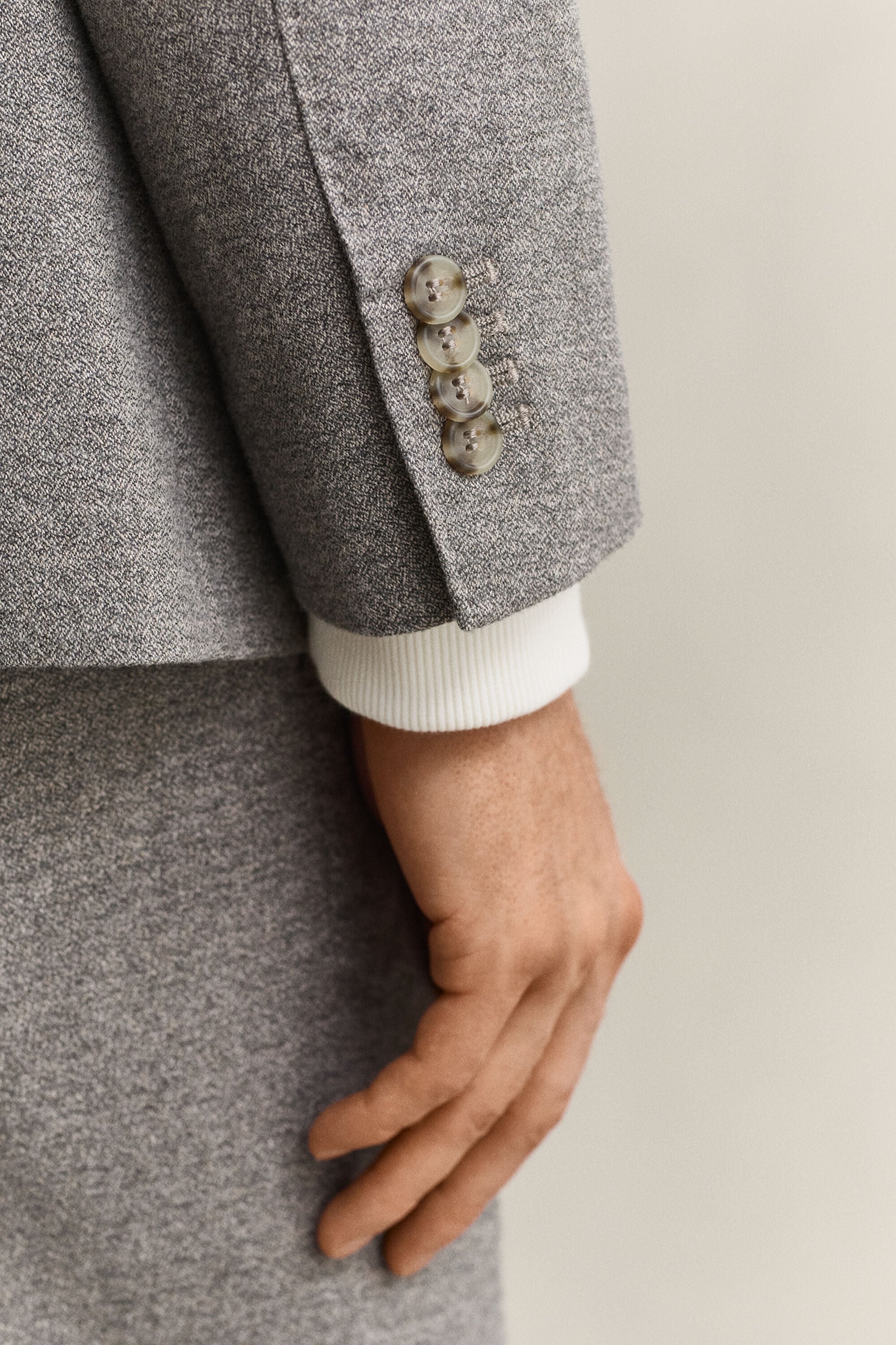 Veste blazer en flanelle