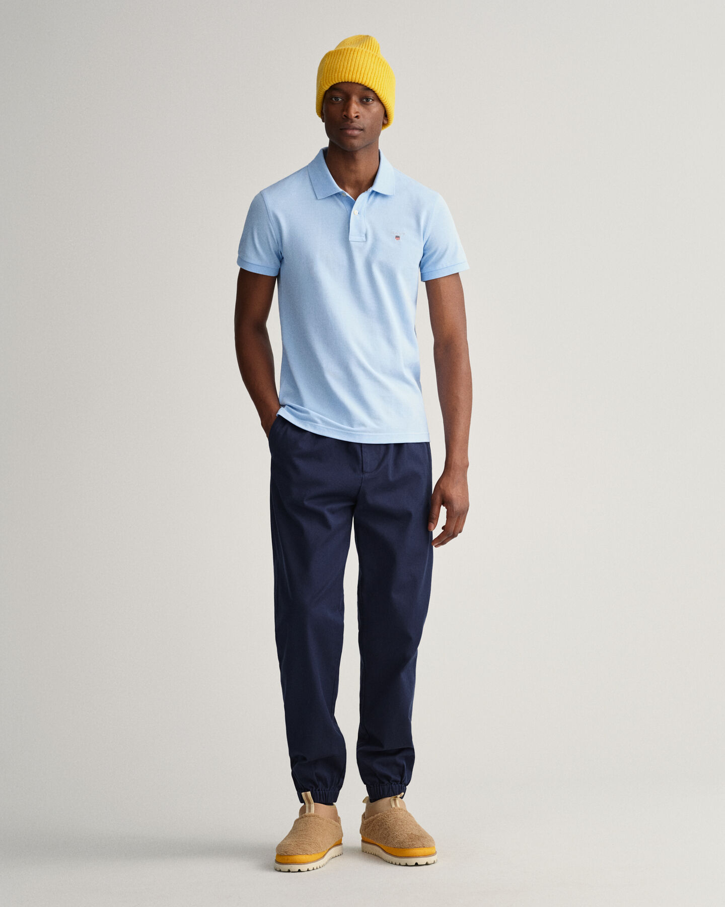 Polo slim fit en coton piqu&eacute; Original